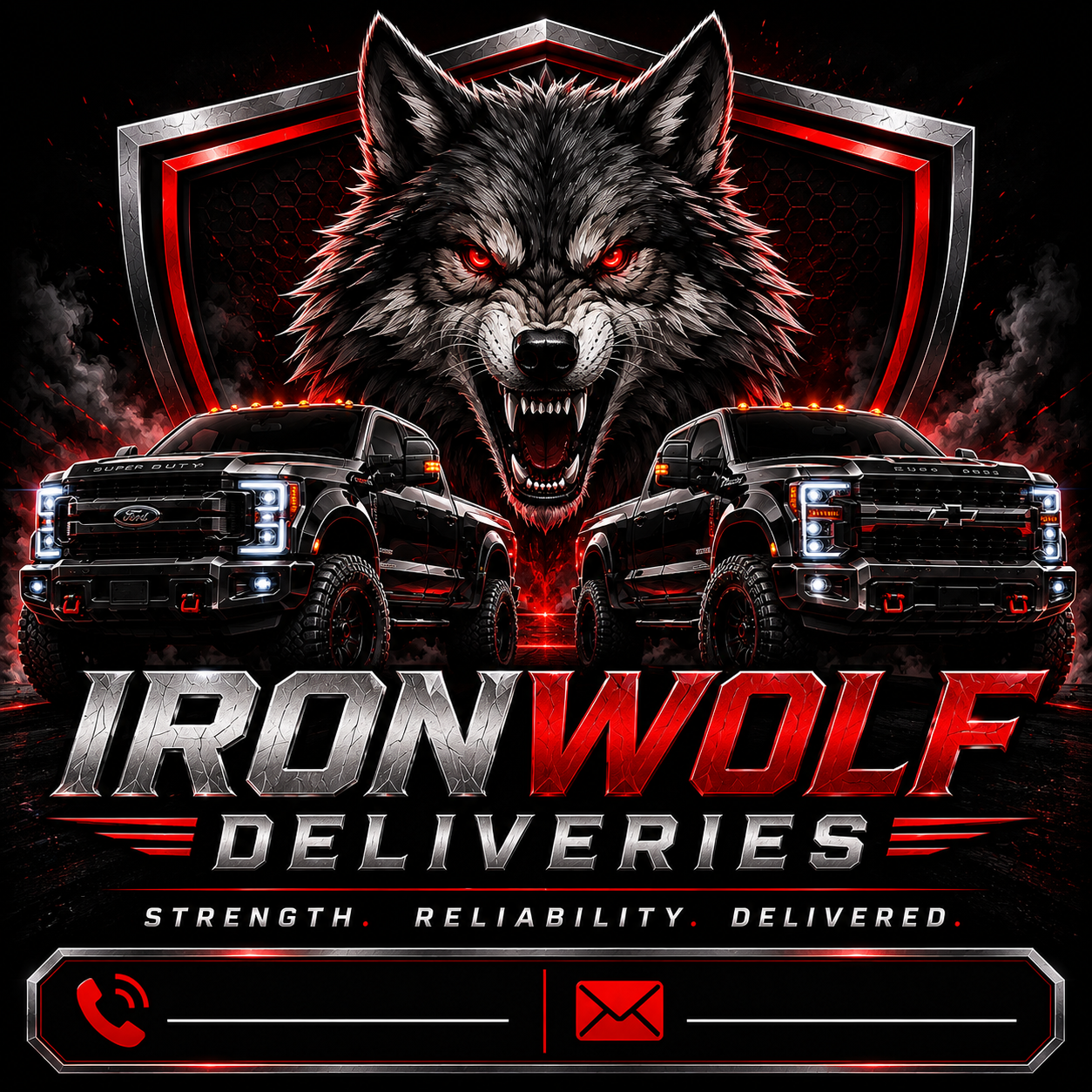 IronWolf Deliveries wolf logo